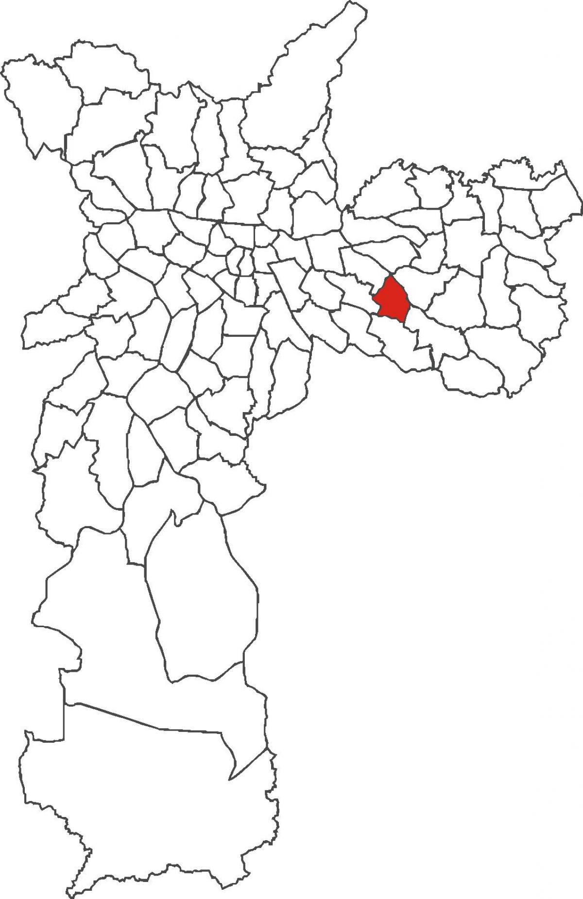 Mapa de distrito Aricanduva