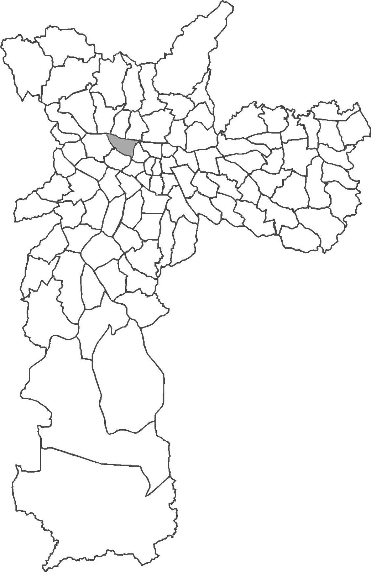 Mapa de distrito de Barra Funda