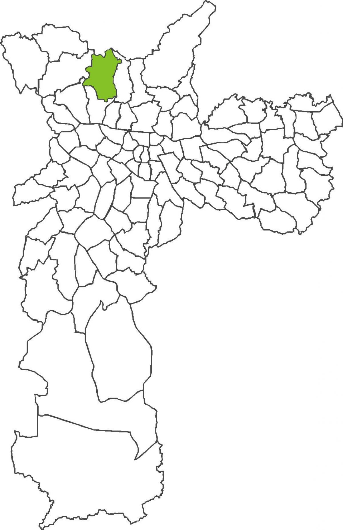 Mapa de distrito Brasilândia