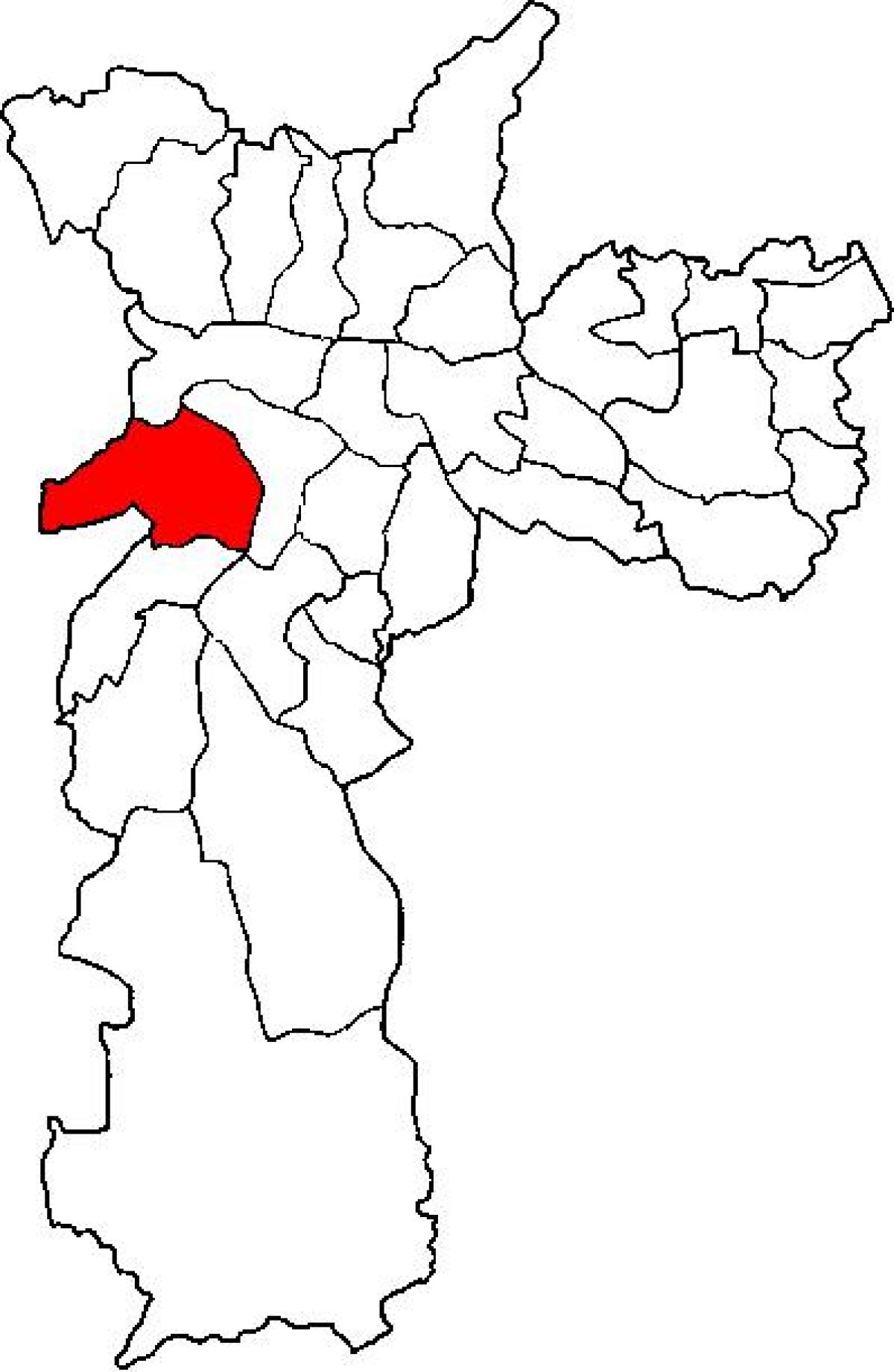 Mapa de Butantã sub-prefectura de São Paulo
