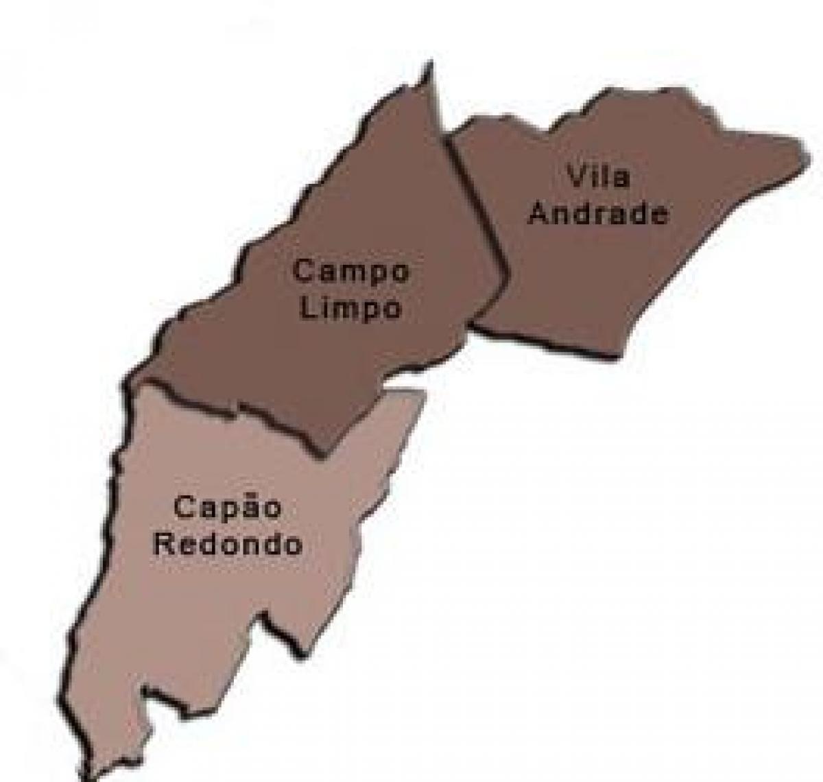 Mapa de Campo Limpo sub-prefectura