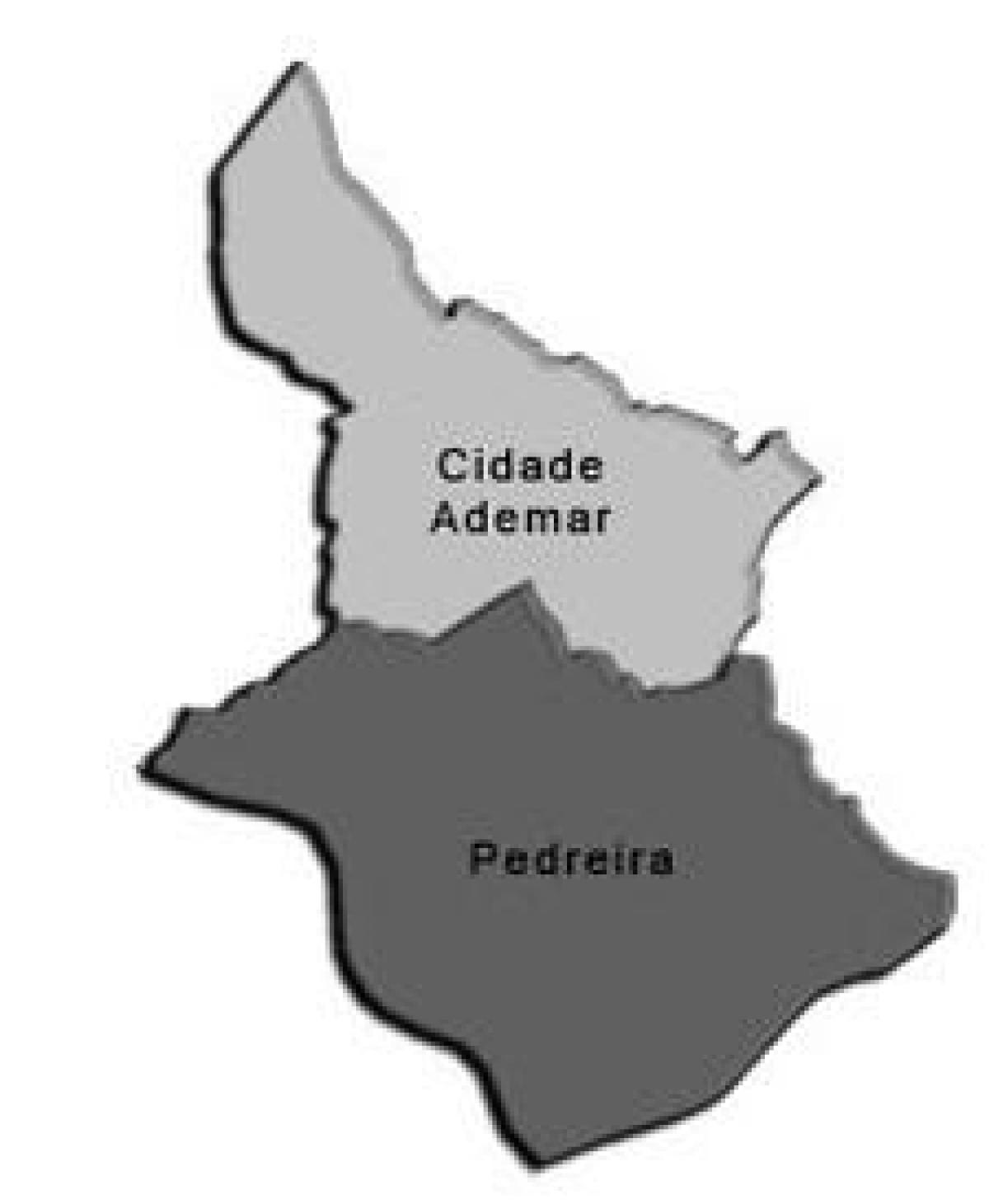 Mapa de la Ciudad Ademar sub-prefectura