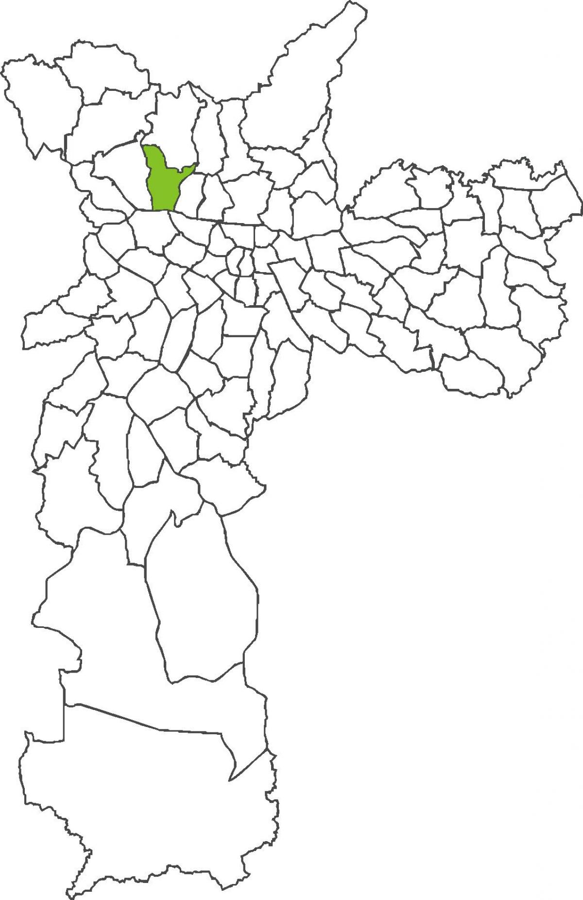 Mapa de Freguesia do Ó distrito