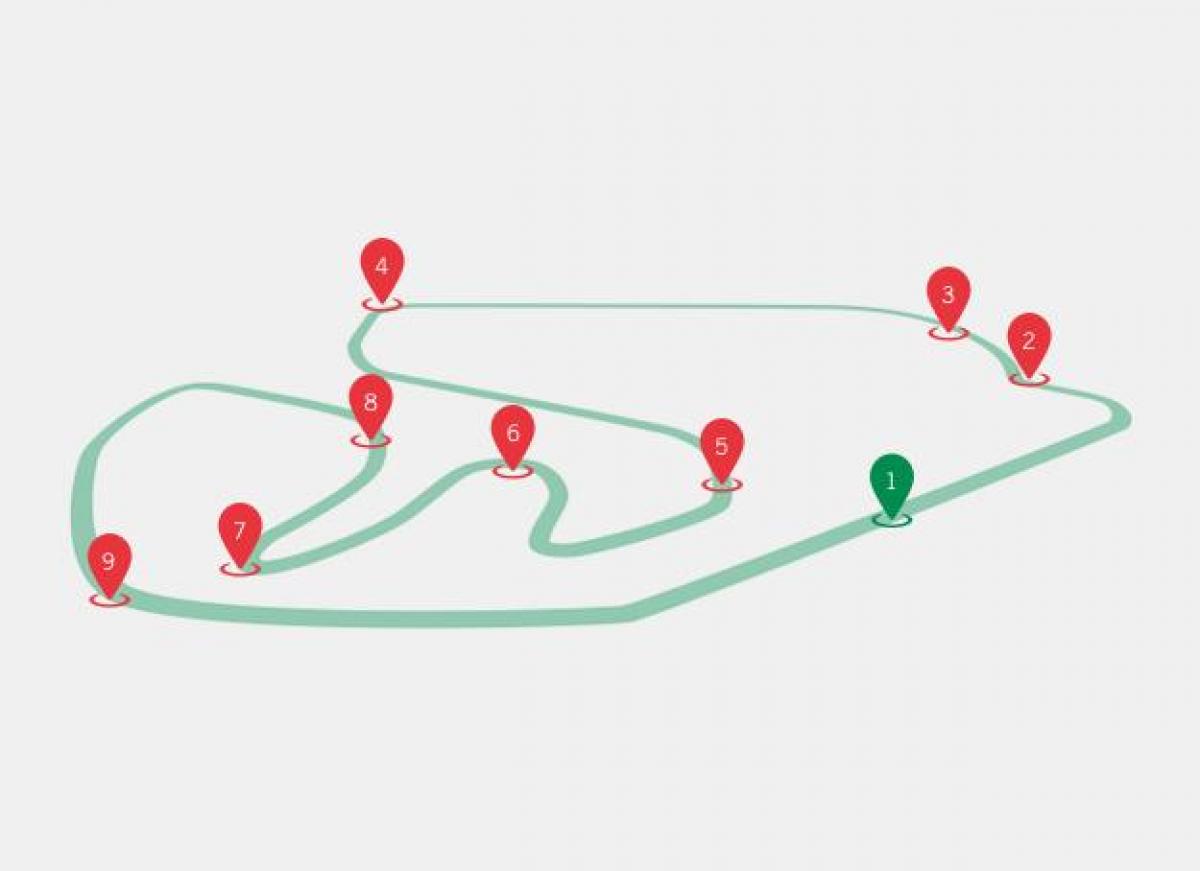 Mapa del GP de Brasil de F1
