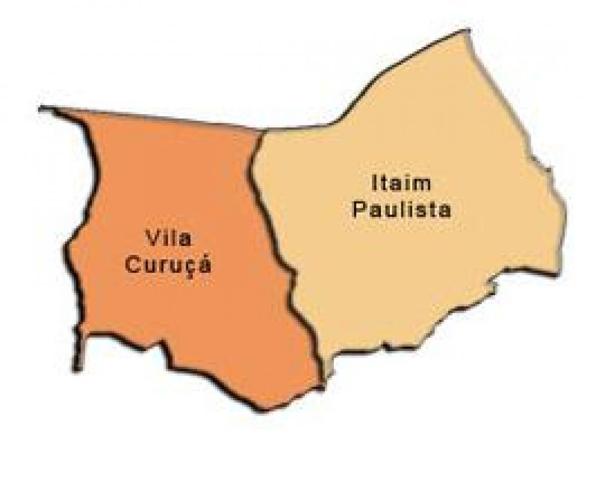 Mapa de Itaim Paulista - Vila Curuçá sub-prefectura