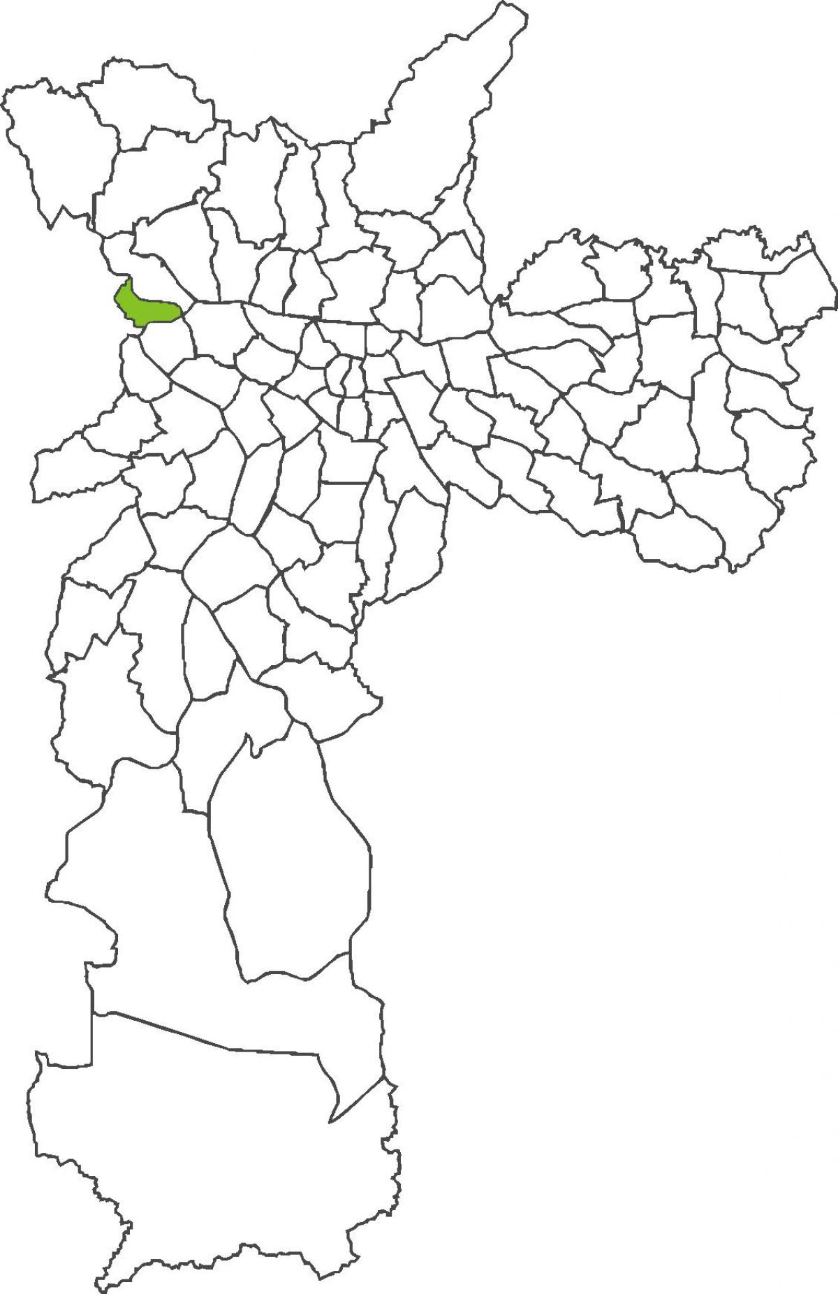 Mapa de Jaguara distrito