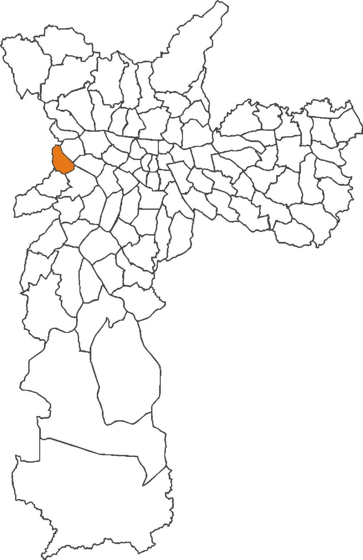 Mapa de Jaguaré distrito