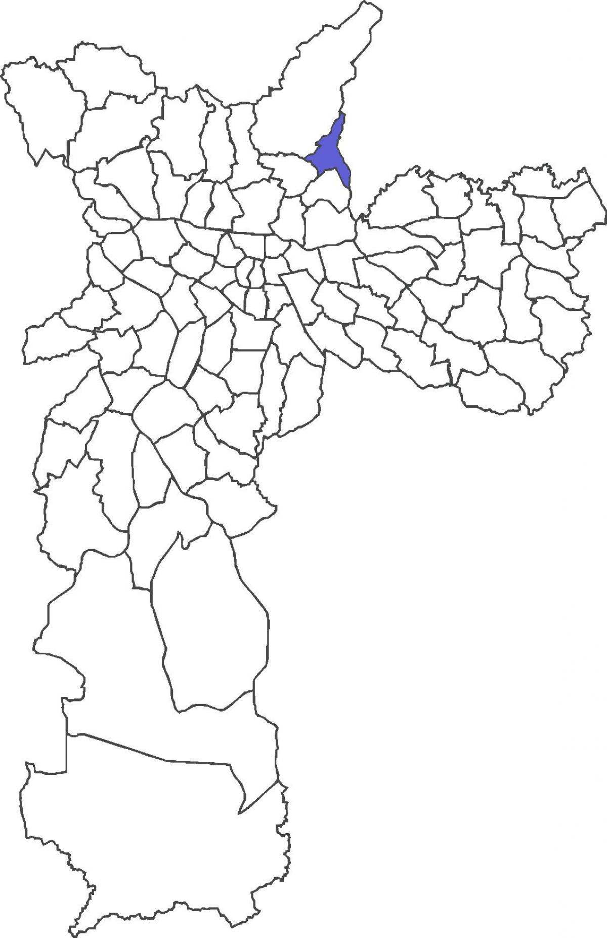 Mapa de distrito Jaçanã