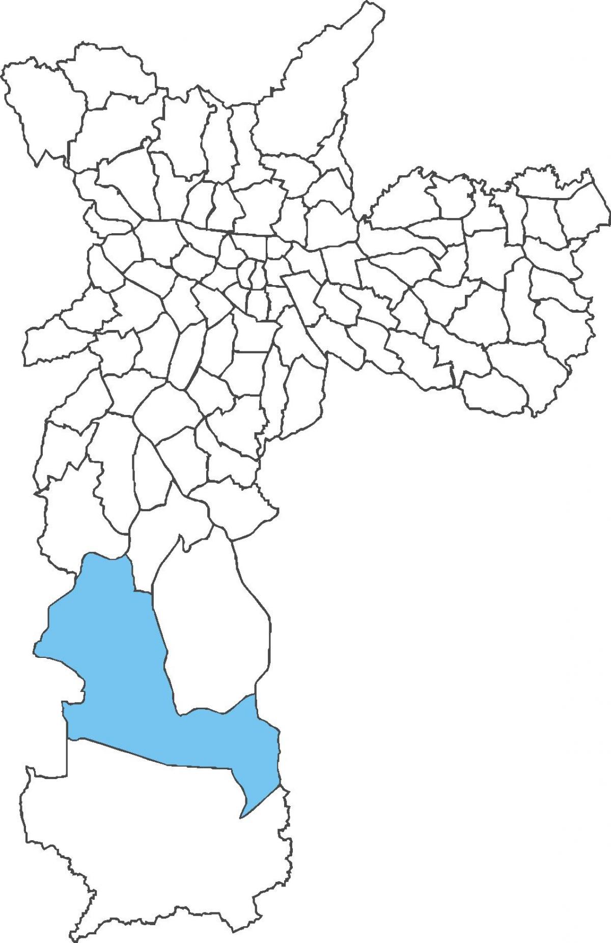 Mapa de distrito Parelheiros