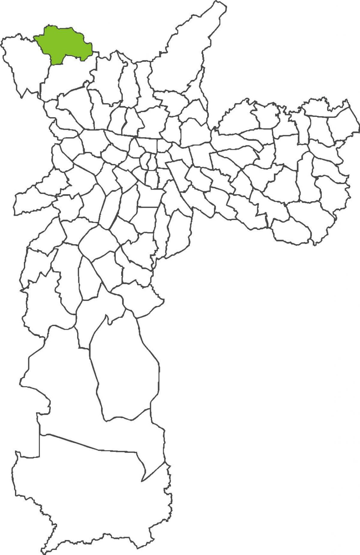 Mapa del Perú del distrito de