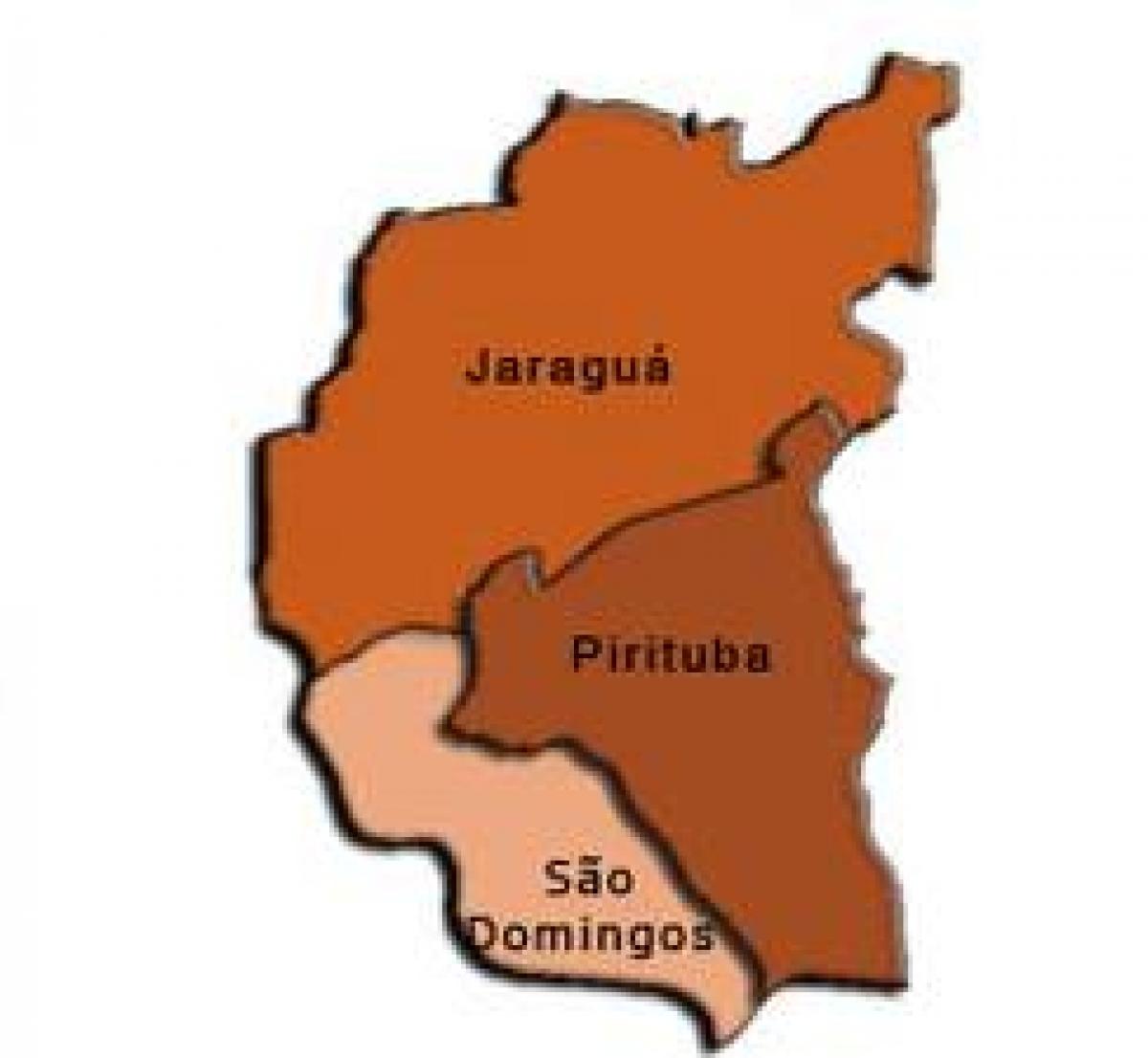 Mapa de Pirituba-Jaraguá sub-prefectura