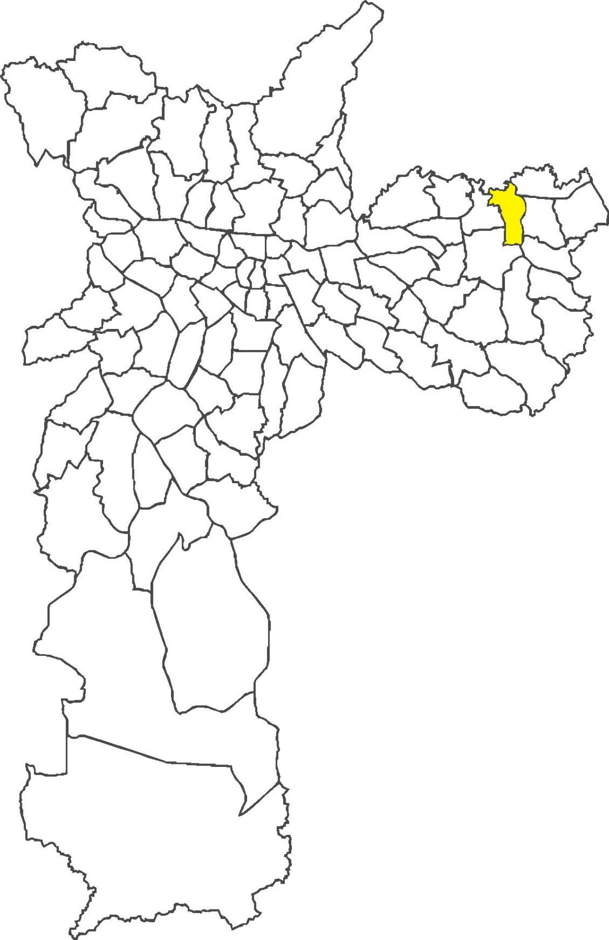 Mapa de São Miguel Paulista distrito