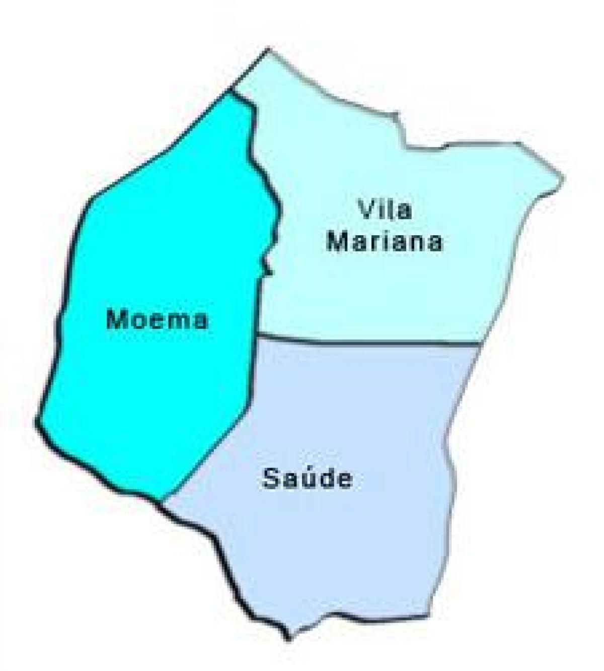 Mapa de Vila Mariana sub-prefectura