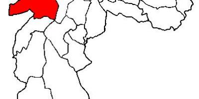 Mapa de Butantã sub-prefectura de São Paulo