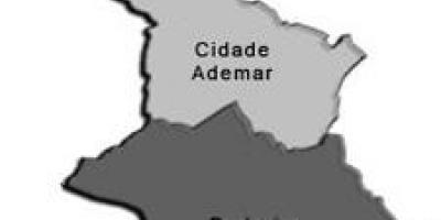 Mapa de la Ciudad Ademar sub-prefectura