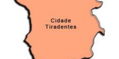 Mapa de Cidade Tiradentes sub-prefectura