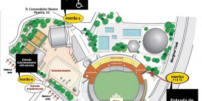 Mapa del estadio Canindé