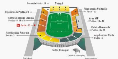 Mapa del estadio Pacaembú