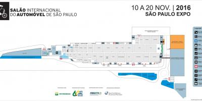 Mapa de salón del automóvil de São Paulo