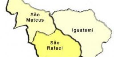 Mapa de São Mateus sub-prefectura