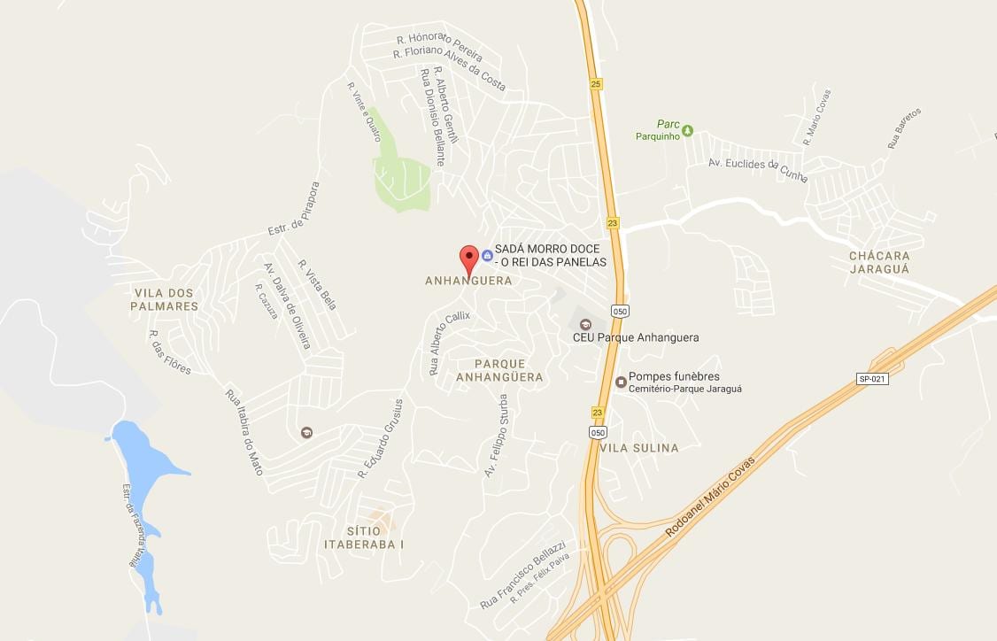 Mapa de Anhangüera São Paulo