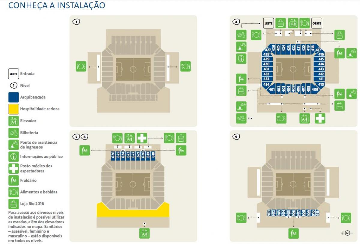 Mapa de la Arena Corinthians