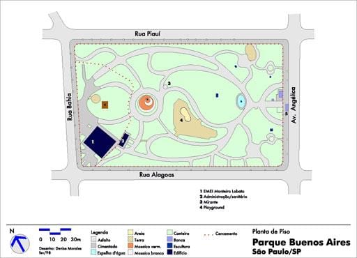Mapa de la ciudad de Buenos Aires São Paulo parque