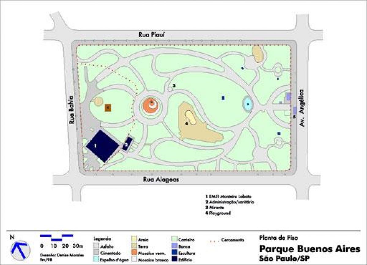 Mapa de la ciudad de Buenos Aires São Paulo parque