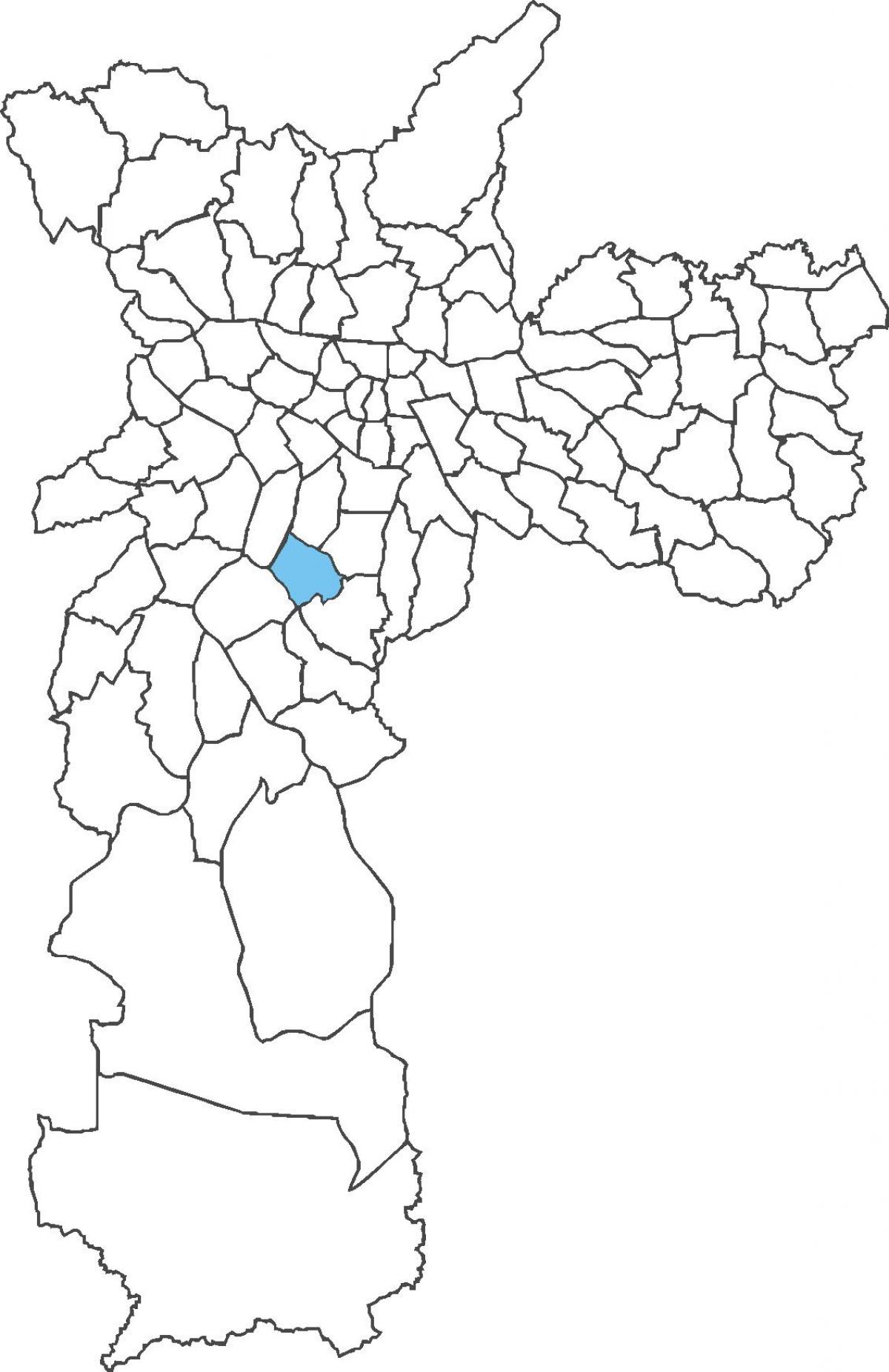 Mapa de Campo Belo distrito