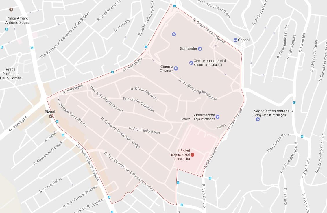 Mapa de Campo Grande São Paulo