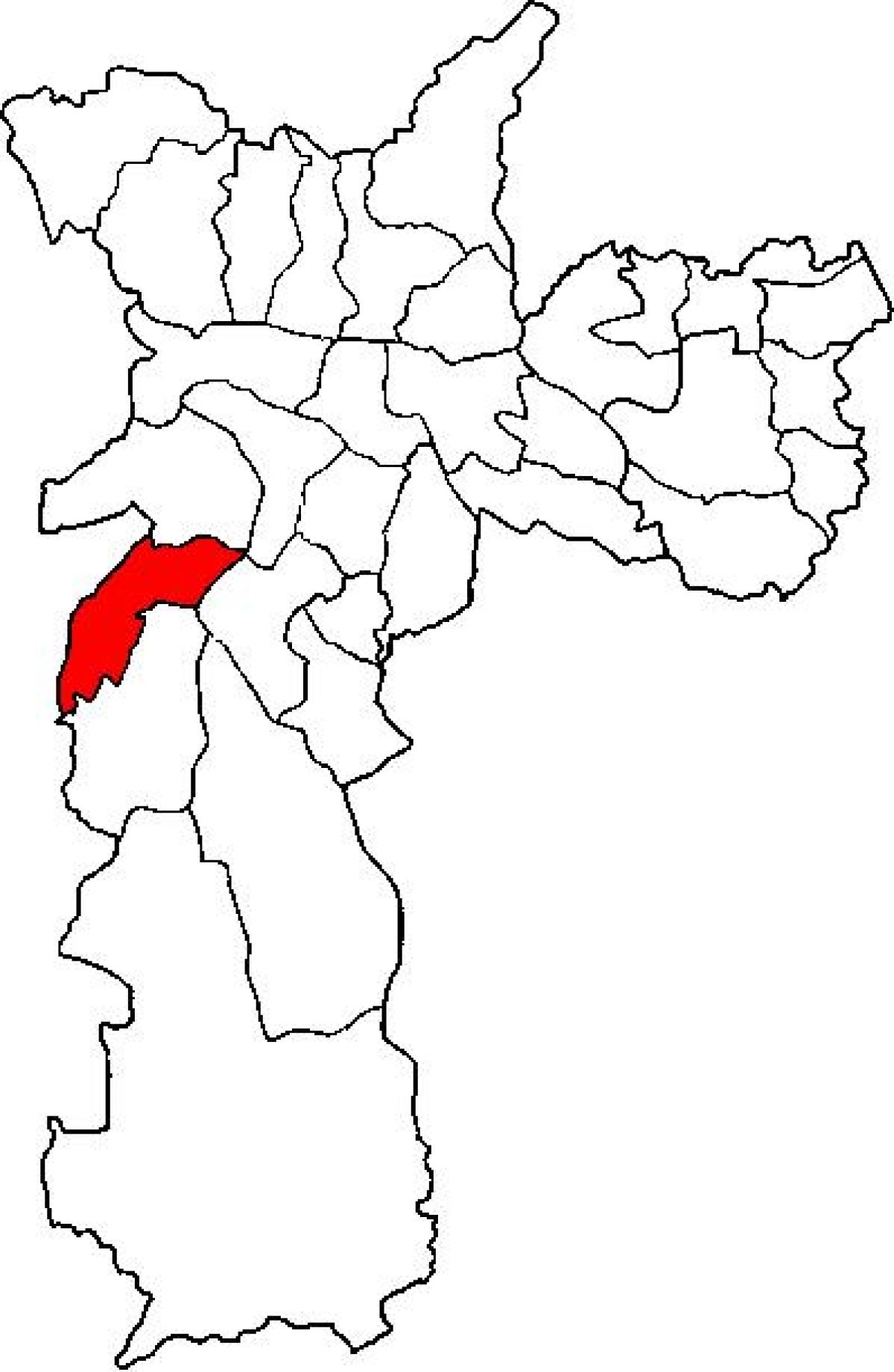 Mapa de Campo Limpo sub-prefectura de São Paulo