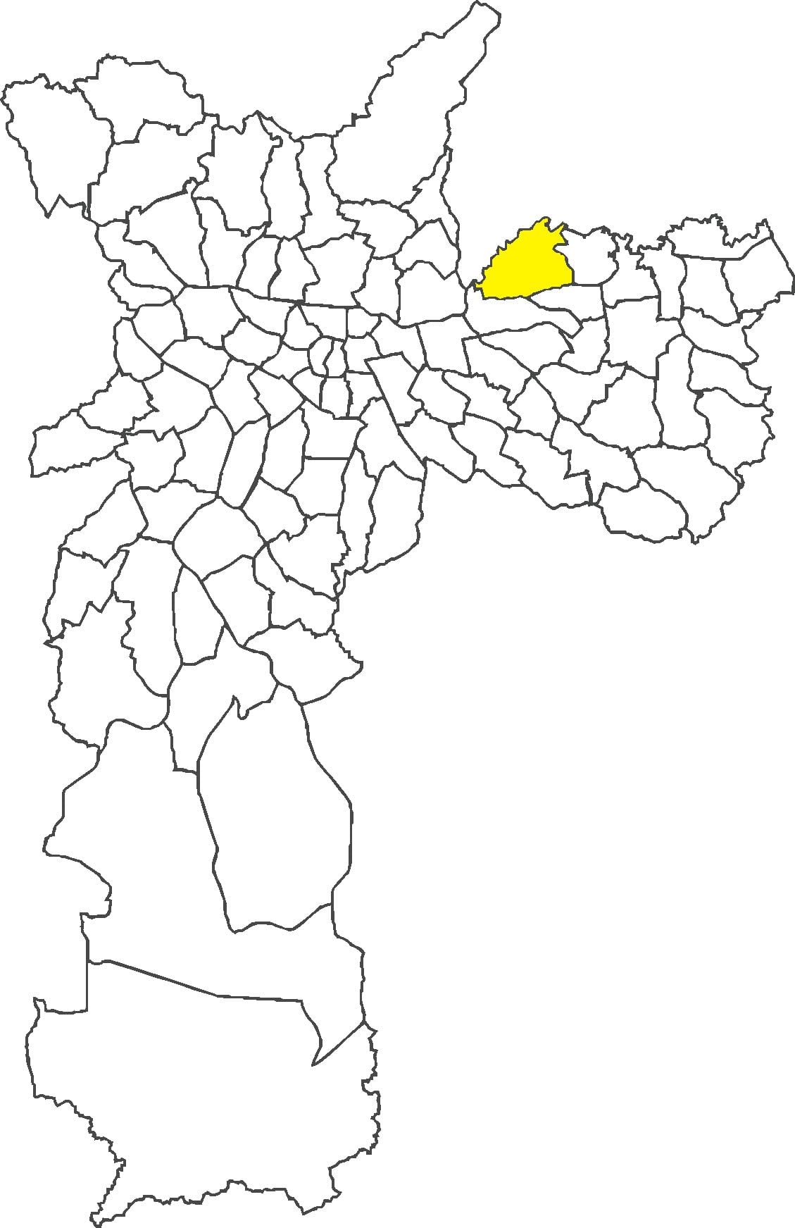 Mapa de distrito Cangaíba