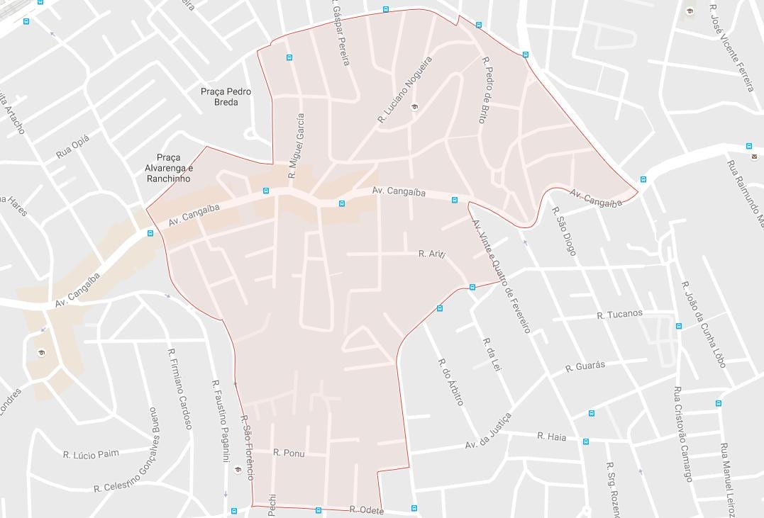 Mapa de Cangaíba São Paulo