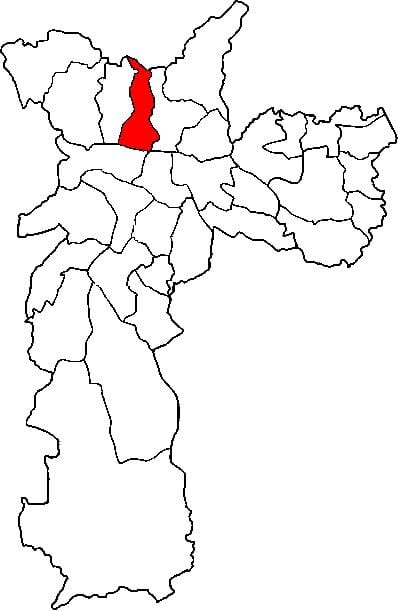 Mapa de Casa Verde sub-prefectura de São Paulo