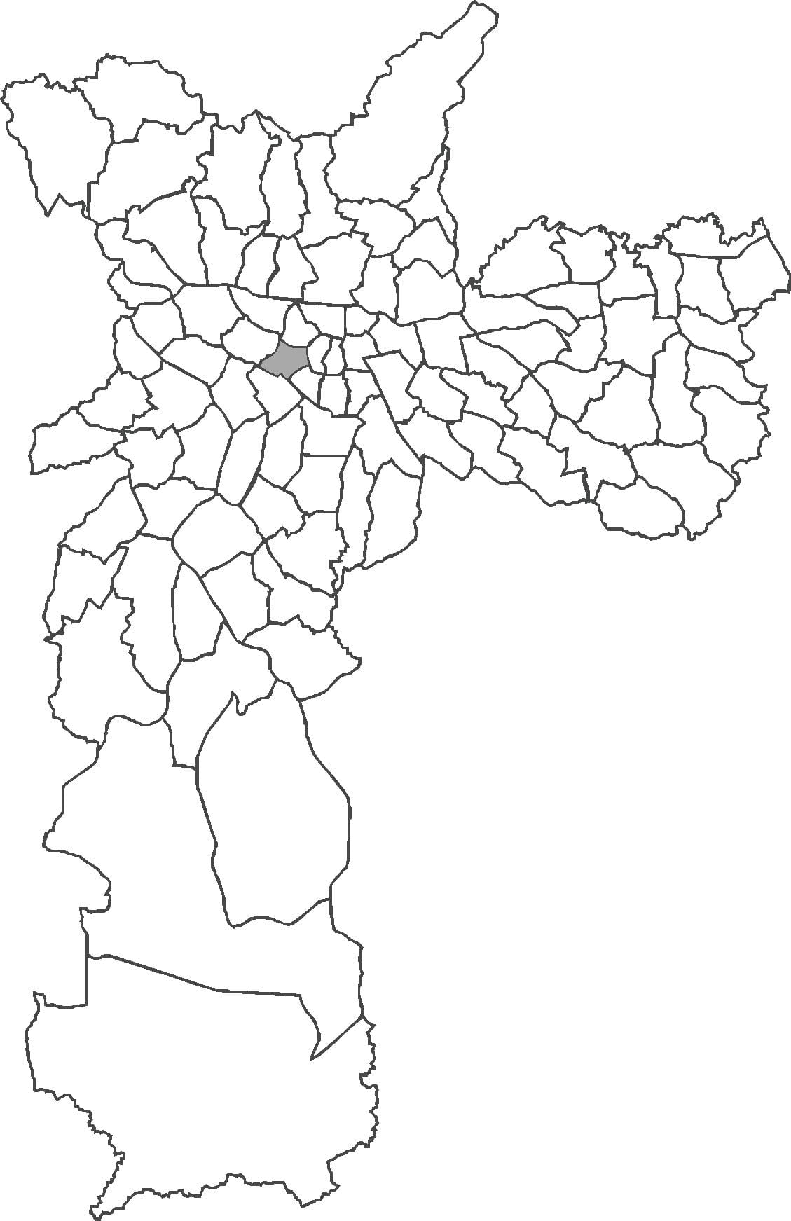 Mapa de distrito de Consolação