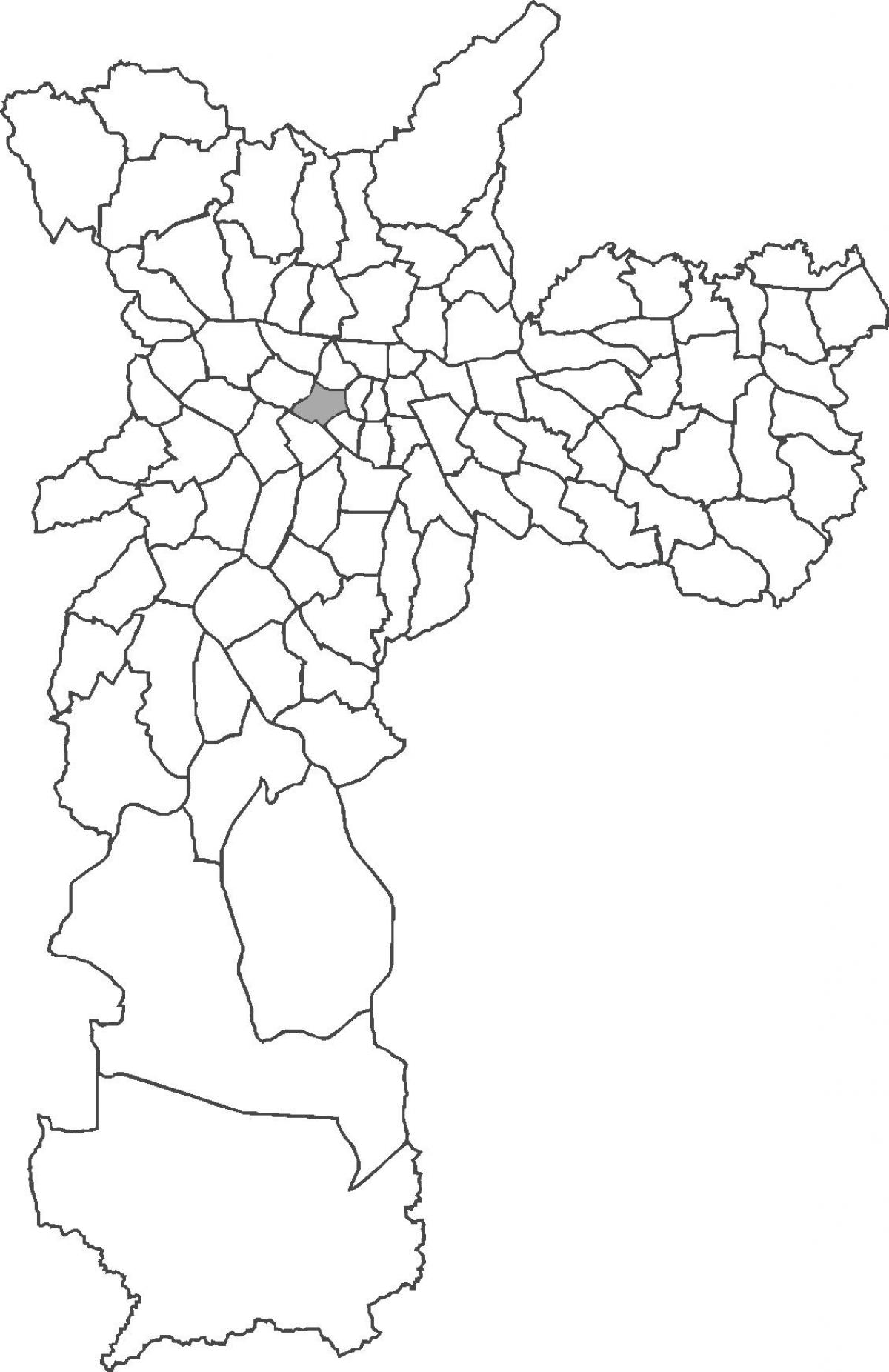 Mapa de distrito de Consolação