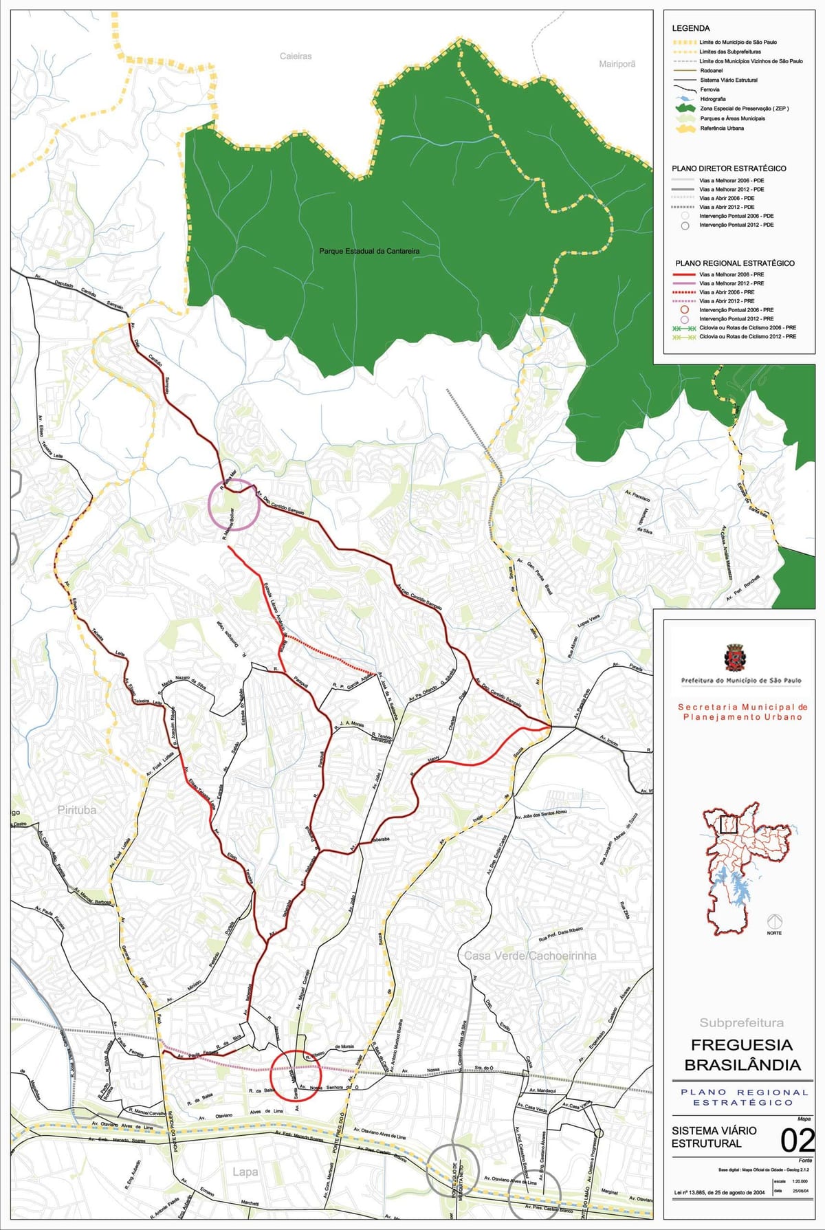 Mapa de Freguesia do Ó São Paulo - Carreteras