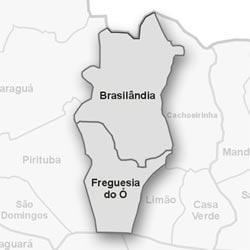 Mapa de Freguesia do Ó sub-prefectura
