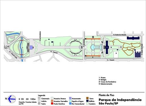 Mapa de Independência São Paulo Parque