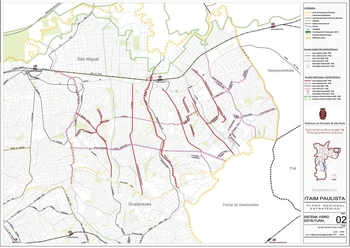 Mapa de Itaim Paulista - Vila Curuçá São Paulo - Carreteras
