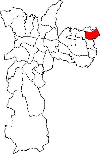 Mapa de Itaim Paulista - Vila Curuçá sub-prefectura de São Paulo