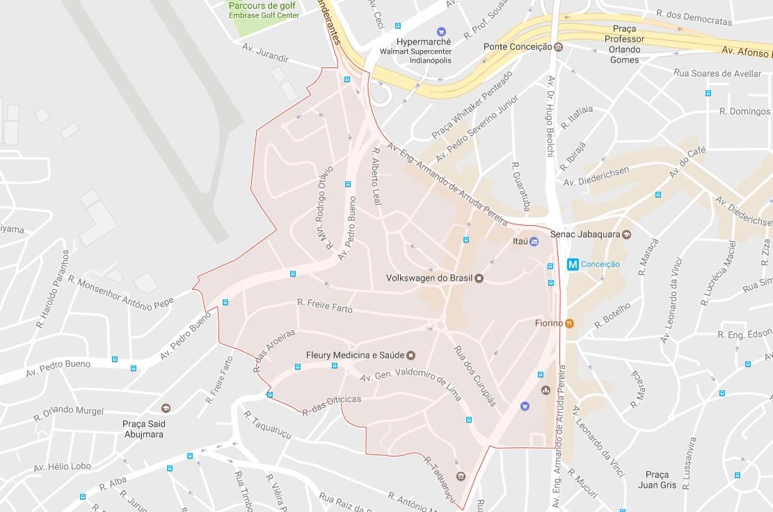 Mapa de Jabaquara São Paulo