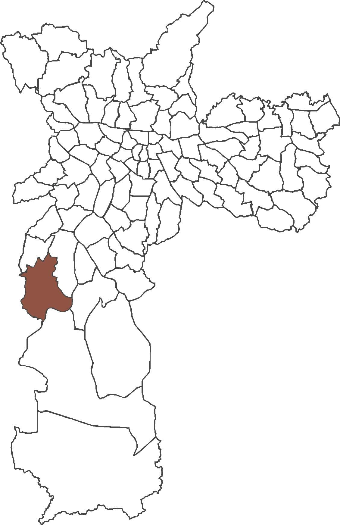 Mapa de Jardim Ângela distrito