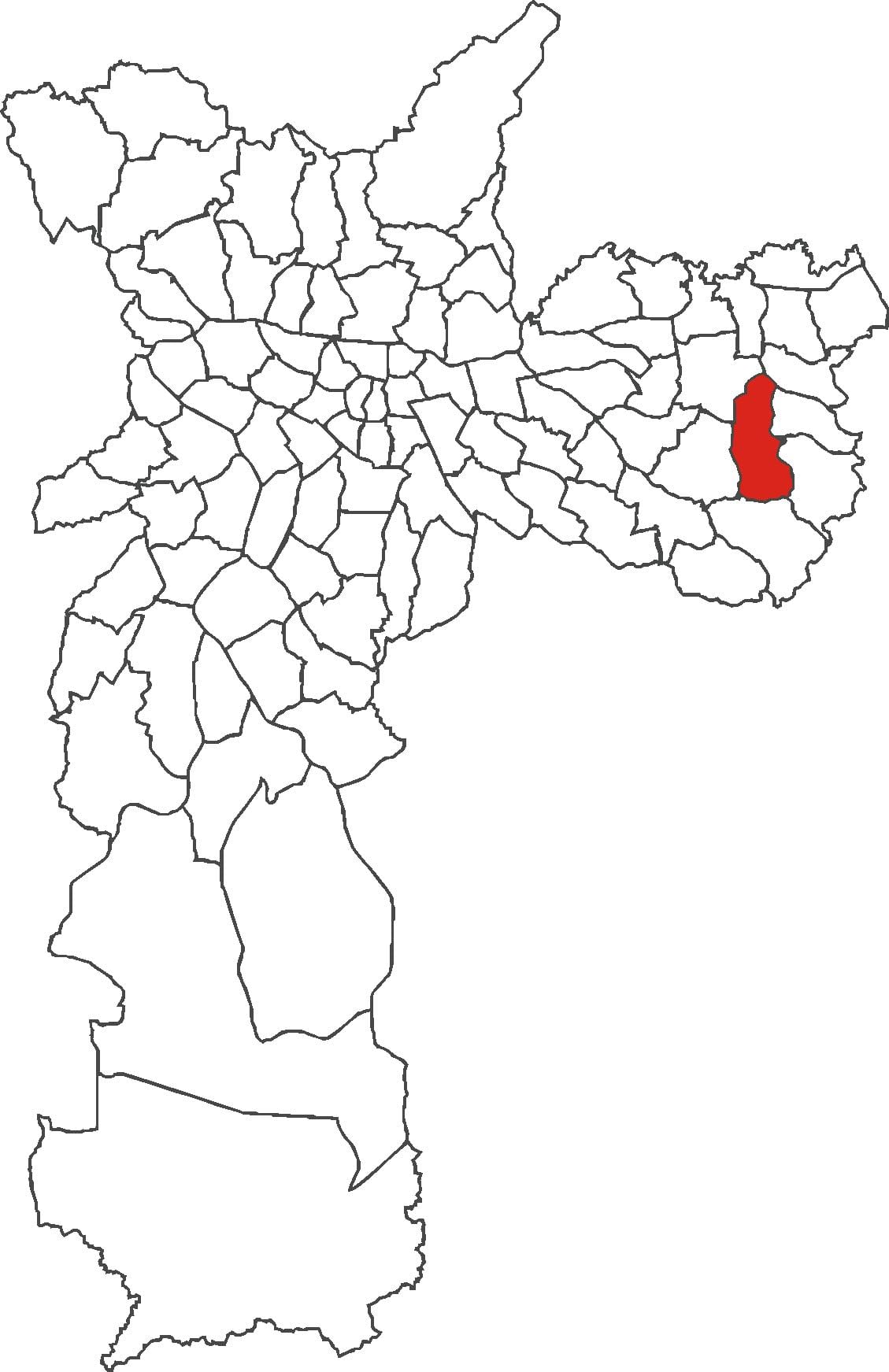 Mapa de distrito de José Bonifácio