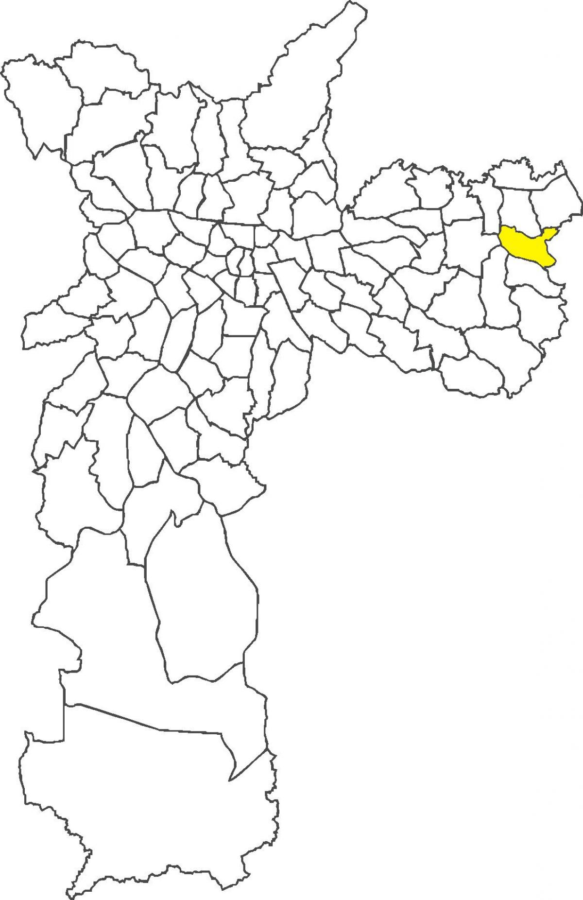 Mapa de distrito Lajeado