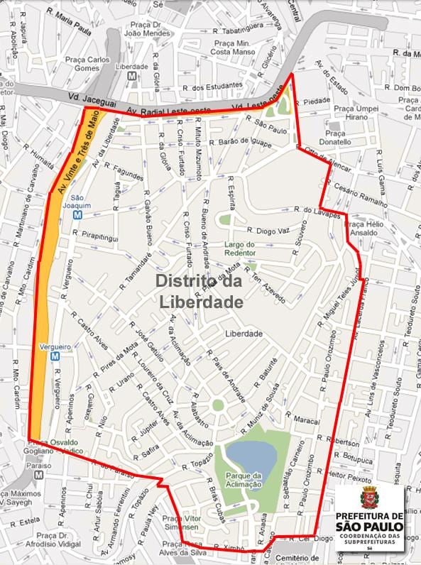 Mapa de Liberdade de São Paulo