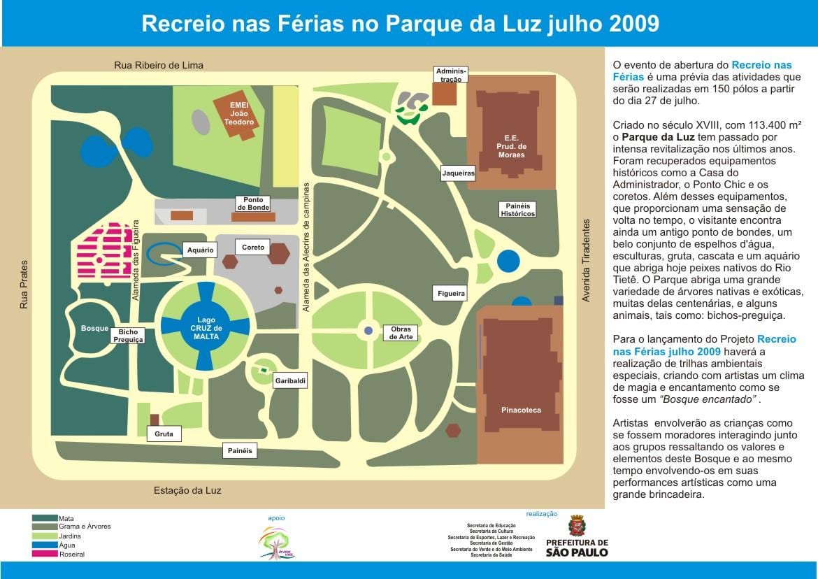 Mapa de Luz park São Paulo