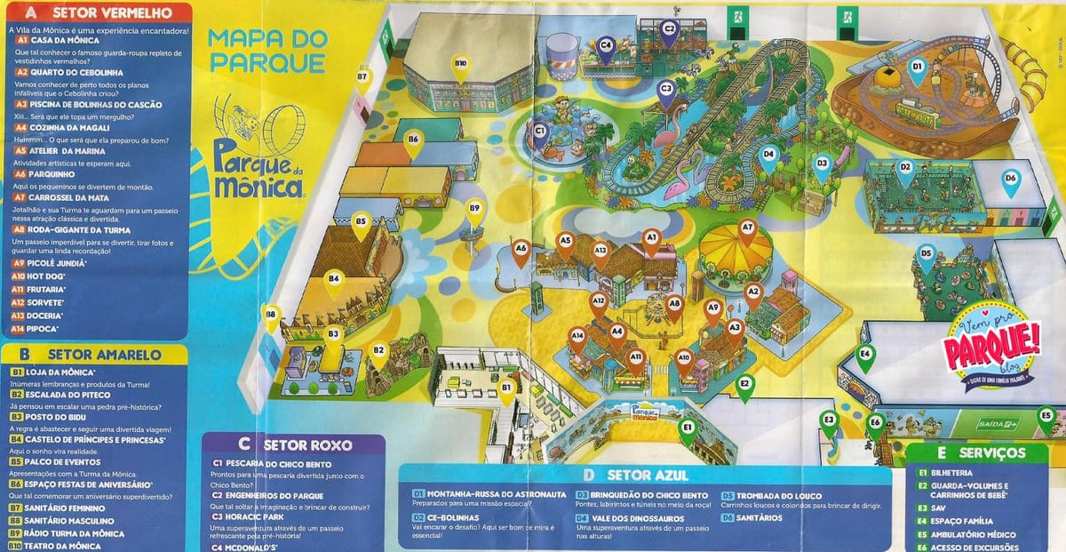 Mapa de Mónica parque