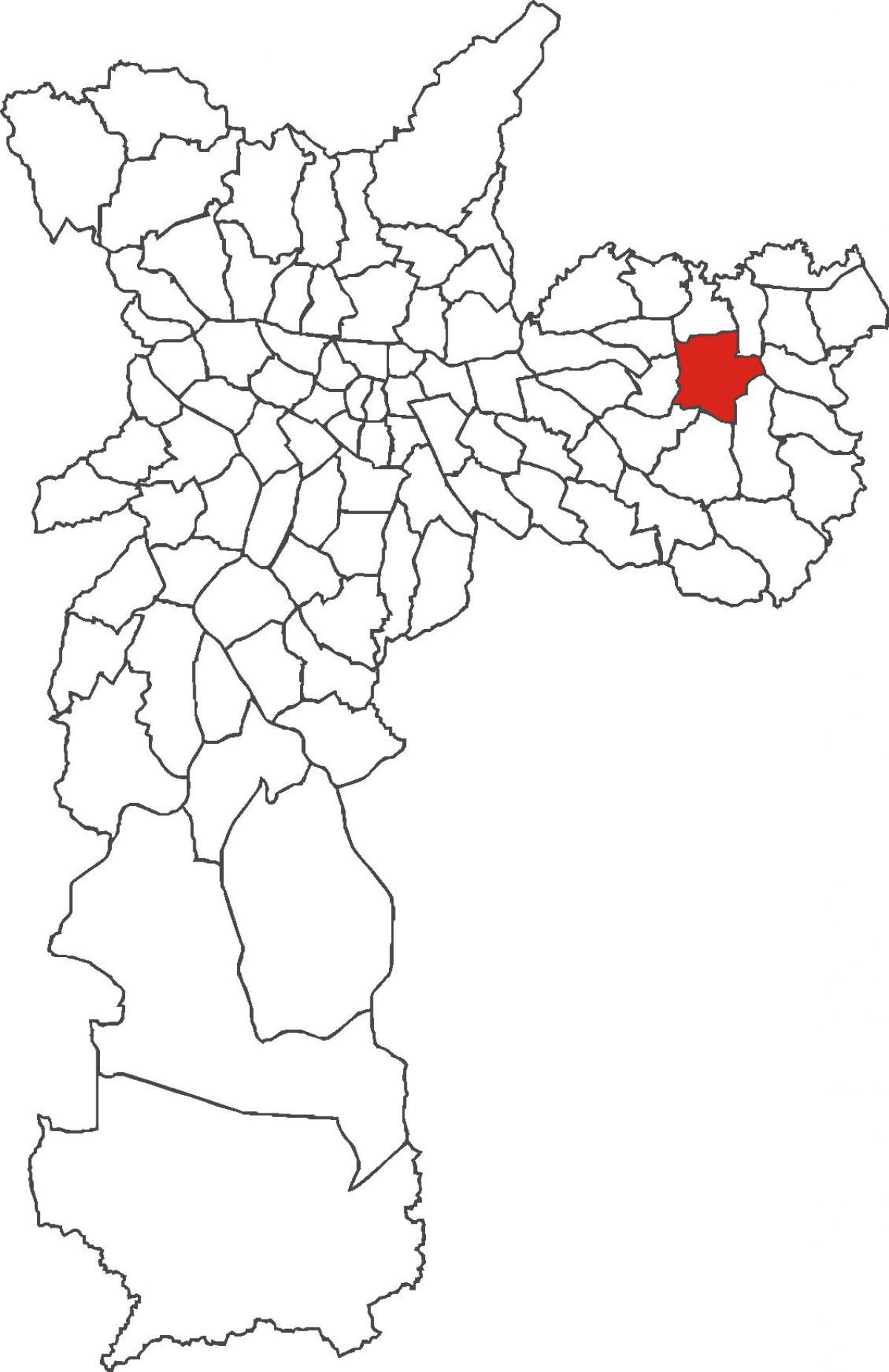 Mapa de distrito de Itaquera