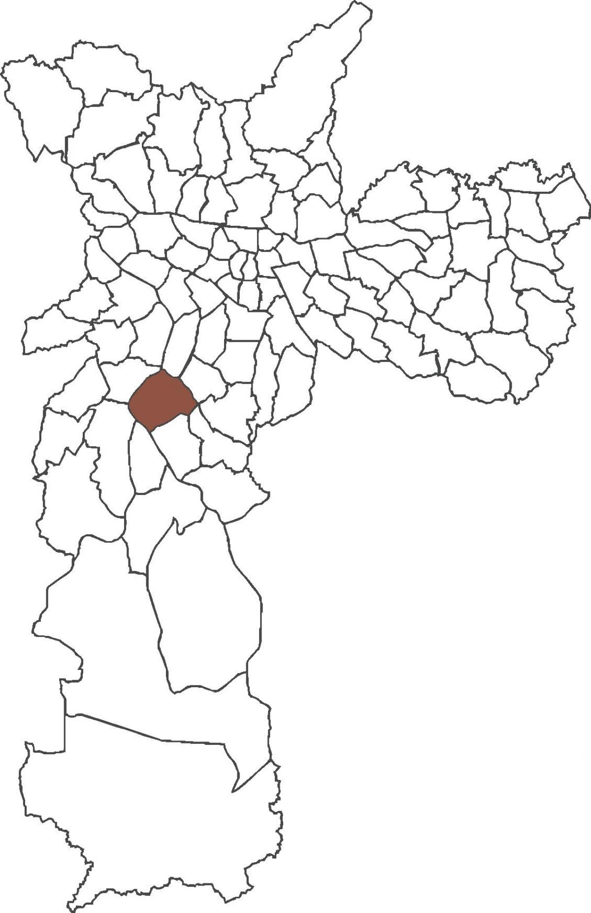 Mapa de distrito de Santo Amaro